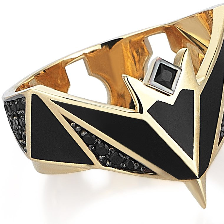 Origami Bat Unisex Ring